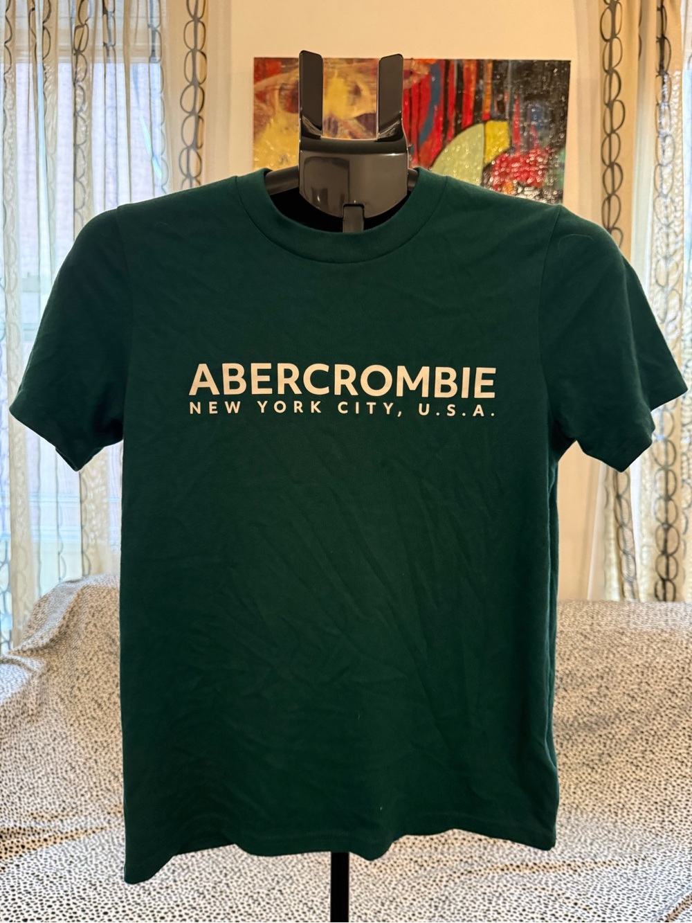 abercrombie kids Dark Teal Logo Short Sleeve Tee